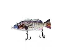 (E) Robotic Electric Fishing Lure with LED Light, USB Rechargeable, Multi-Jointed Swimbait for Freshwater, Saltwater & Night Fishing