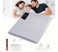 E-ROOM TREND Esterilla de conexión a Tierra | 10% Fibra de Plata Pura y 90% algodón orgánico | para un Mejor Descanso (GBS399G) | 99 x 203 cm | Gris