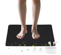 E-ROOM TREND Esterilla de Conexión a Tierra la Alfombrilla UE | con Suela de Goma Conductora Antideslizante | para Dormir Mejor y Aliviar el Dolor en Interiores Energía Saludable | 40×60 cm (GM4060)