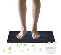 E-ROOM TREND Esterilla de Conexión a Tierra la Alfombrilla UE | con Suela de Goma Conductora Antideslizante | para Dormir Mejor y Aliviar el Dolor en Interiores Energía Saludable | 30×100 cm (GM30100)