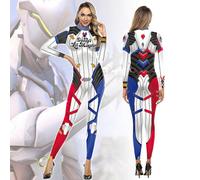 (E,S)The Suicide Squad Harley Quinn Jumpsuit Womens Grils Halloween Bodysuit Costumes