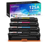e-Sale de Tinta compatibles CB540 A 125 A Cartucho de tóner para HP Color Laserjet CP1215 CP1518ni CP1515 N CM1312nfi CM1312 MFP, Color Negro 1 Pack