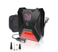 E-SMARTER Compresor Aire Portatil, 12V Inflador Ruedas Coche Inflado Rápido, Función de Memoria, Apagado Automático, Pantalla Digital Compresor Aire Coche,Inflador Electrico para Bicicleta,Pelotas