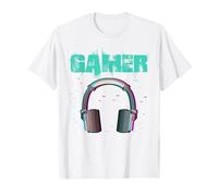 E Sport Jugar Geek Gamer Nerd Glitch Gaming Camiseta
