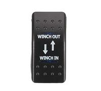 E Support™ Coche de 12V 20A 24V 10A LED Azul Interruptor de Palanca basculante luz 7 Pines momentáneo Winch in out