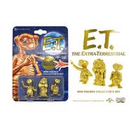E.T. El Extraterrestre Pack 3 Mini Figuras Set De Coleccion Edicion Dorada 1537