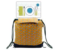 E T K R EL TALLER DE COSTURAS Mochila de Cuerdas Infantil - Bolsa Saco para Guardería, Preescolar, Primaria y Vuelta al Cole (Amarillo)