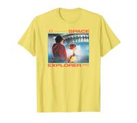 E.T. The Extra-Terrestrial Space Explorer 1982 Camiseta, Hombre, Limón, XXL