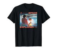 E.T. The Extra-Terrestrial Space Explorer 1982 Camiseta, Hombre, Negro, L