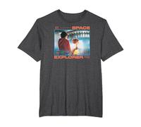 E.T. The Extra-Terrestrial Space Explorer 1982 Camiseta, Hombre Tallas Grandes, Jaspeado Oscuro, 6X Alto