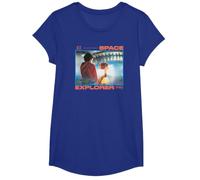 E.T. The Extra-Terrestrial Space Explorer 1982 Camiseta, Niñas, Azul Real, L