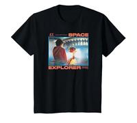 E.T. The Extra-Terrestrial Space Explorer 1982 Camiseta, Niños, Negro, 10 años