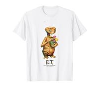 E.T. the Extraterrestrial Standing Pose Flowers Camiseta