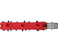 e*thirteen Pedales de plataforma Base Flat rojo one_size