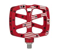 e*thirteen Pedales de plataforma Plus Flat rojo one_size