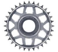 e*thirteen Plateau Espec-32t-Shimano 21mm 11/12v-Silver Plataforma Helix Race espec - 32T - Shimano EP8 Direct Mount - Offset 21 mm - Compatible 11/12 V - Plata, Negro, Talla única