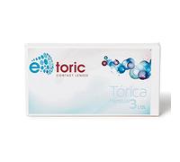 E-toric hidrogel- Lentes de contacto toricas mensual - Potencia esférica:-9.00,Radio de curva base:8.70,Diameter:14.50,Cilindro:-2.25,Eje:130.00,PPU Count:3 - Pack de 3 Uds