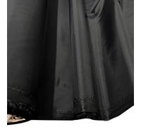 E. U. Fabrics Ltd EU Fabrics Tela ignífuga para bodas y paredes, tela de poliéster para fondos, escenarios, techos y decoraciones, tela de lino para cortinas (negro, 1 metro x 150 cm), EUF501E5B195