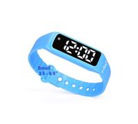 e-vibra Reloj de Alarma vibratoria silenciosa Reloj de recordatorio médico con Temporizador y 10 alarmas diarias (Azul)