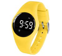 e-vibra Reloj de alarma vibratorio, reloj de recordatorio médico impermeable Wake Up Watch con temporizador y 15 alarmas diarias. (Yellow)