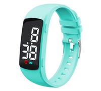 e-vibra Reloj de entrenamiento para ir al baño - 8 alarmas silenciosas reloj vibratorio - Reloj recordatorio médico resistente al agua - con temporizador y 8 alarmas diarias (menta)