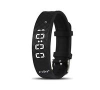 e-vibra Reloj de entrenamiento para ir al baño - Recordatorio médico vibratorio silencioso recargable con temporizador y 15 alarmas diarias (negro)