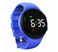 e-vibra Reloj despertador silencioso con alarma vibratoria, con múltiples alarmas y bloqueo, azul real, Correa