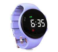 e-vibra Reloj despertador silencioso con alarma vibratoria, con múltiples alarmas y bloqueo, morado, Moderno