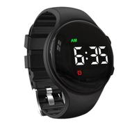 e-vibra Reloj despertador silencioso con alarma vibratoria, con múltiples alarmas y bloqueo, Negro -, Moderno