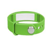 e-vibra Reloj despertador vibratorio, pulsera de entrenamiento para ir al baño, reloj recordatorio de píldoras recargable con 15 alarmas diarias, Verde-v2, Large, Minimalista