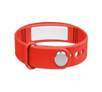 e-vibra Reloj despertador vibratorio, pulsera de entrenamiento para ir al baño, reloj recordatorio de píldoras recargable con 15 alarmas diarias, Rojo-V2, Large, Minimalista