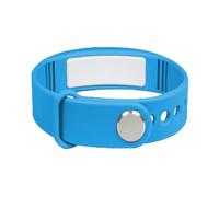 e-vibra Reloj despertador vibratorio, pulsera de entrenamiento para ir al baño, reloj recordatorio de píldoras recargable con 15 alarmas diarias, Azul (Blue-v2), Large, Minimalista
