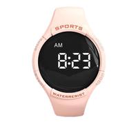 e-vibra Reloj despertador vibratorio, pulsera de entrenamiento para ir al baño, reloj recordatorio de píldoras recargable con temporizador y 15 alarmas diarias, Rosado