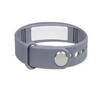 e-vibra Reloj despertador vibratorio, pulsera de entrenamiento para ir al baño, reloj recordatorio de píldoras recargable con 15 alarmas diarias, Gris-V2, Large, Minimalista