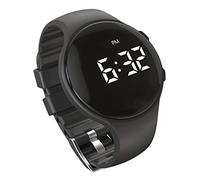 e-vibra Reloj despertador vibratorio, reloj de entrenamiento para ir al baño para niños y niñas, recordatorio de medicación con temporizador de cuenta regresiva (negro)