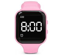 e-vibra Reloj despertador vibratorio, resistente al agua, pulsera de despertador, reloj silencioso con recordatorio de píldoras, con temporizador y 15 alarmas diarias
