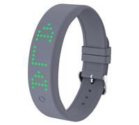 e-vibra Reloj recordatorio de alarma vibratoria, con hasta 8 alarmas personales y recordatorios de mensajes por día, Gris, Minimalista