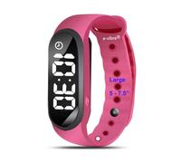 e-vibra Silent Vibrationsalarm Recordatorio Reloj de entrenamiento para niños y adultos, medicamentos para niños y adultos, reloj temporizador (rosa caliente)