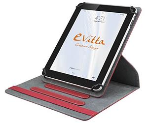 E-Vitta Rotate 360 - Funda Universal para Tablets de 8", Rojo