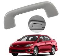 E-Vniko Mango de agarre de techo delantero compatible con Toyota Corolla Rav4 Yaris Vios Reemplaza 74610-52020 Manija de agarre gris pasamanos delantero sin gancho 1 pieza