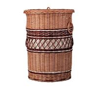 e-wicker24 Alles aus Weide - Caja de almacenamiento, cesta de lavandería, bolsa de mimbre natural, baúl de mimbre, cesta de baño (medio)