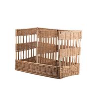 E-wicker24 Alles Aus Weide Cesta para Baguette de Mimbre, para Panadería, Servir y Pan - Panera de Mimbre Natural (88 x 45 cm, Altura 14/60)