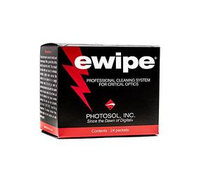 E-Wipe Camera Lens Cleaning Pads - Non-Abrasive Wipes with Professional Cleaning Solution Designed for Optic Electronics - Great for SLR, DSLR, Cameras, Lenses and High-End Optics. (24 Pack)