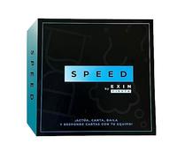 E X I N Speed - Juego de Mesa Cartas | 3-15 Jugadores | 30-45 min Partida | Baraja de 339 Cartas | 10 Rondas para Responder Preguntas Graciosas | Regalo para Fiestas/Familiar / +16Años