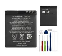 E-yiiviil Batería de repuesto BL-5F 950 mAh/3,7 V compatible con Nokia N95 N96 N93 E65 6210 6290 6710, con herramientas