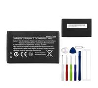 E-yiiviil DWRr600b - Batería de repuesto (2000 mAh/3,7 V, compatible con D-Link DWR-932 Pocket 4G con herramientas)