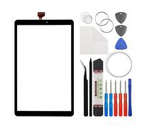 E-yiiviil Lente de cristal frontal de repuesto compatible con Samsung Galaxy Tab A SM-T590 SM-T595 de 10.5 pulgadas con herramientas (sin pantalla y digitalizador táctil)