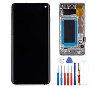 E-YIIVIIL Pantalla TFT compatible con Samsung Galaxy S10 SM-G973F SM-G973U 6.1" LCD pantalla táctil con herramientas negro (con marco)