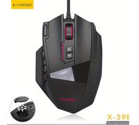 E-YOOSO X-39PRO ratón gaming con cables y teclas , sensor SG8960 recién actualizado, cómoda en , ratón ergonómico para juegos