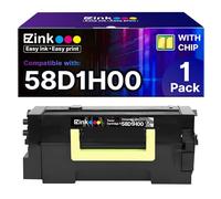 E-Z Ink 58D1H00 - Cartucho de tóner negro de alto rendimiento para Lexmark 58D1H00 compatible con impresora láser MS821dn MS821n MS823dn MS823n MS826de MX721ade MX722ade MX722adhe MX822adxe MX824adxe